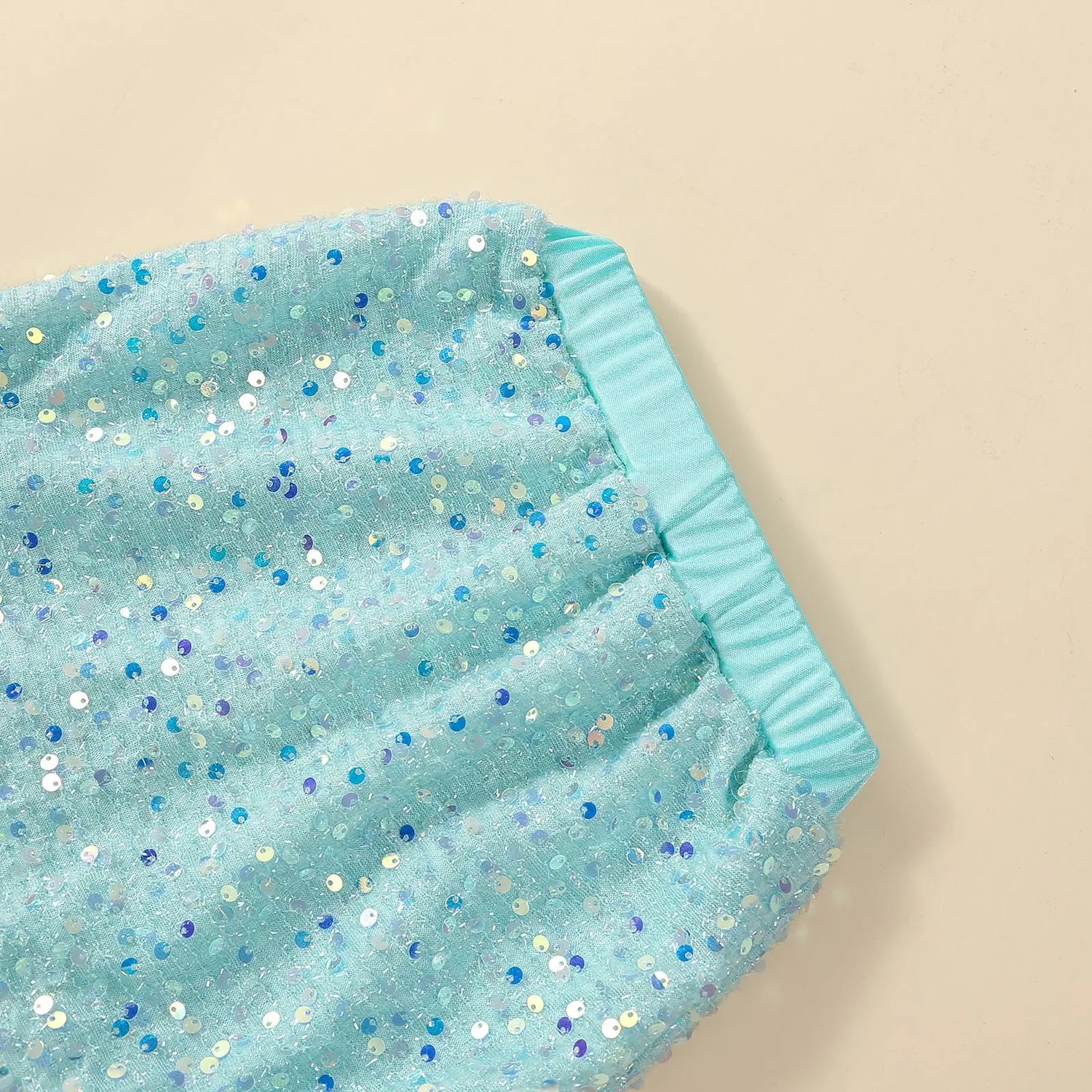 Baby/Kids Girls Cartoon Mermaid Top and Sequined Fishtail Skirt Set childrensterritory