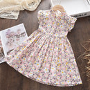 Kids Girls Floral Summer Fashion Dresses childrensterritory