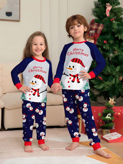 Long Sleeves Christmas Print Family Matching Clothing Set