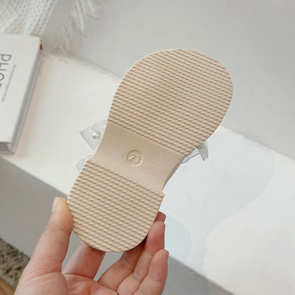 Open Toe Flower Lace Anti Slip Girls Sandals