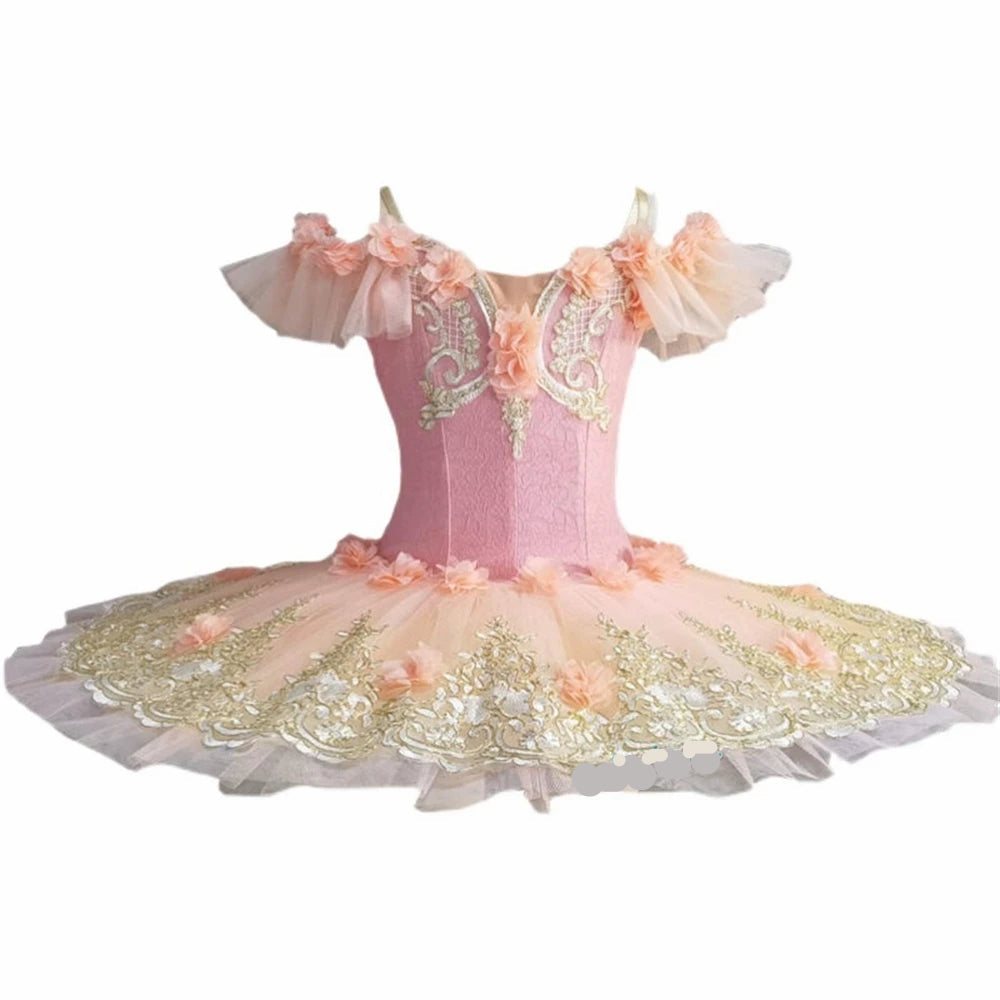 Young Girls Professional Princess Swan Lake Ballerina Costume