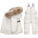 Little Boys Girls Thick Warm Down Jacket Jumpsuit Clothing Set childrensterritory