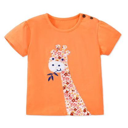 Cartoon Giraffe Appliques Children&