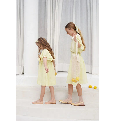 Collar Design Summer Casual Family Matching Outfits childrensterritory