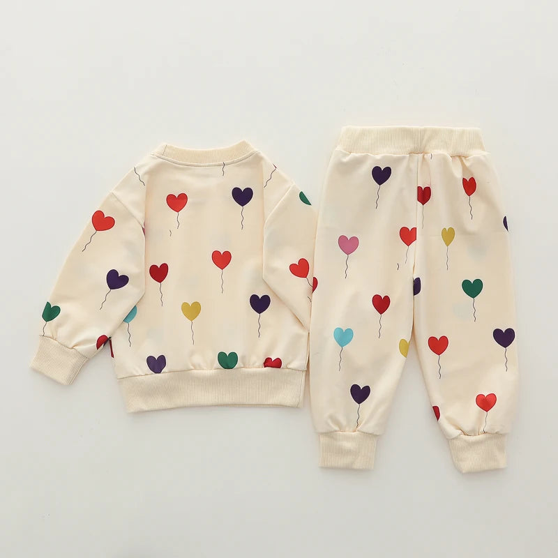 Full Sleeve Balloon Print Clothing Set For Kids childrensterritory
