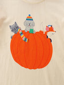 Kids Boys Cartoon Pumpkin Design Cotton T-shirt childrensterritory