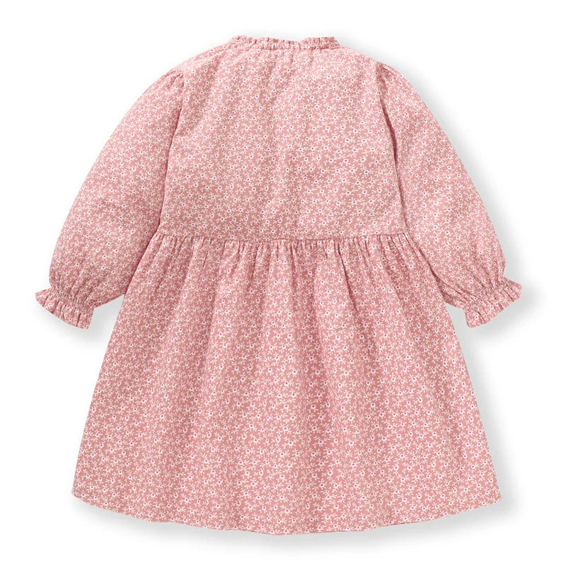 Kids Girls Floral Autumn Spring Casual Frocks childrensterritory