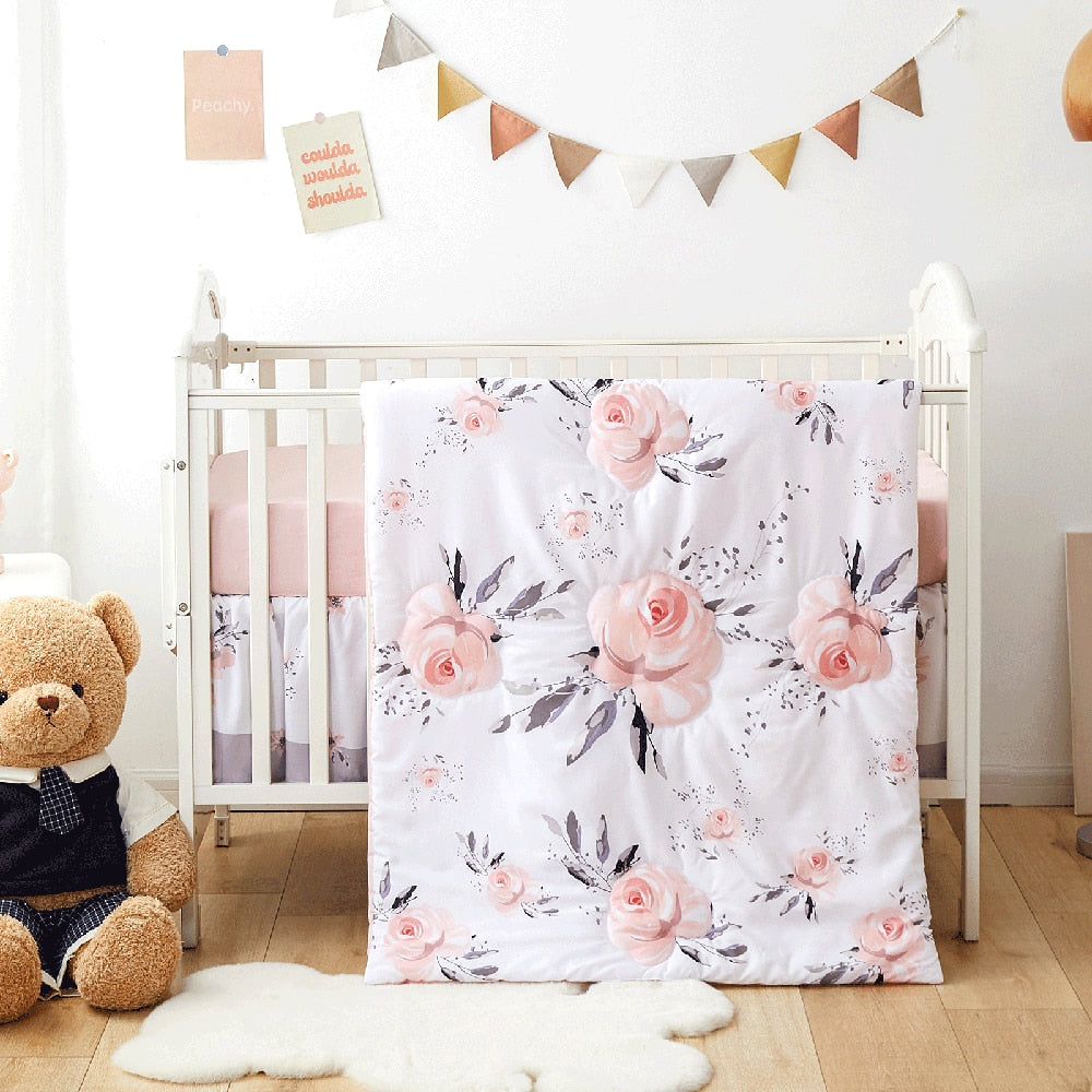 3pcs Microfiber Baby Crib Bedding Set for Boys and Girls childrensterritory