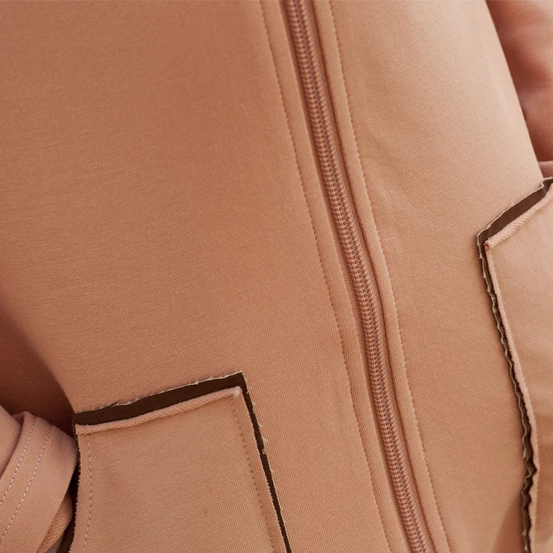 Casual Family Matching Zipper T-shirts