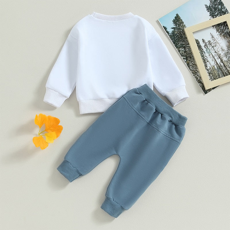 Birthday Boy Letter Print 2pc Clothing Set for Toddler childrensterritory
