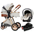 Luxury 3-in-1 High Landscape Baby Pushchair childrensterritory