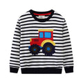 Cartoon Vehicle Design Kids Boys Cotton Sweatshirts childrensterritory