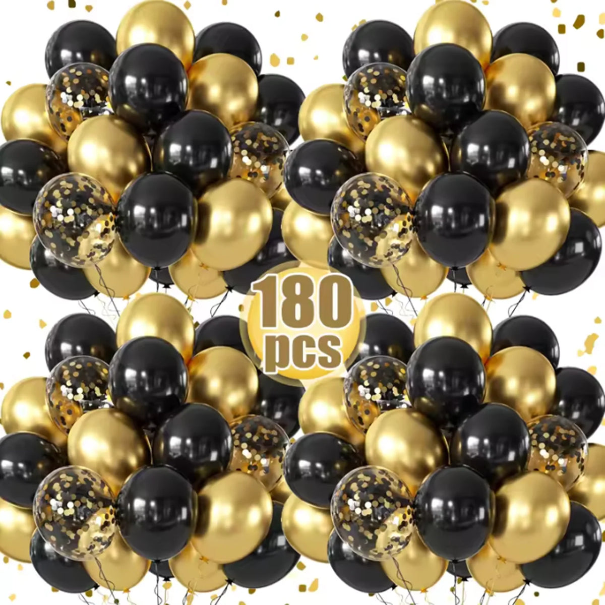 Party Decoration Black Gold Balloon Garland Arch