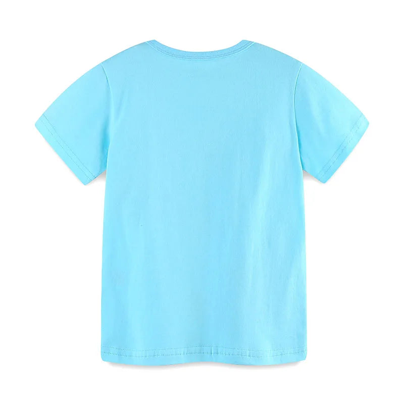 Little Boys Cartoon Excavator Design Cotton T-shirt childrensterritory