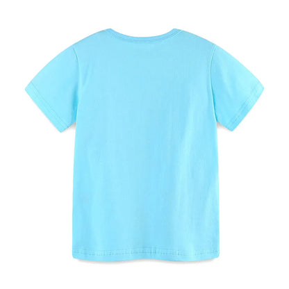 Little Boys Cartoon Excavator Design Cotton T-shirt childrensterritory