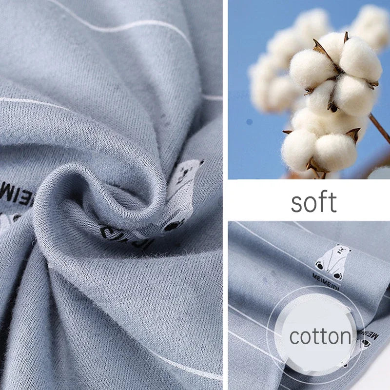 Kids Cartoon Print Casual Winter Clothing Set