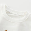 Girls White Casual Cotton Sweatshirts childrensterritory