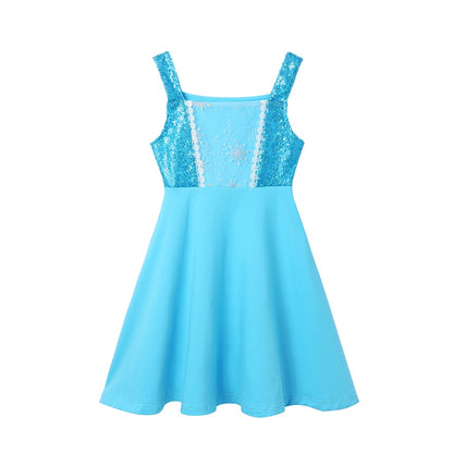 Kids GIrls Disney Princess Birthday Party Costume for Summer childrensterritory