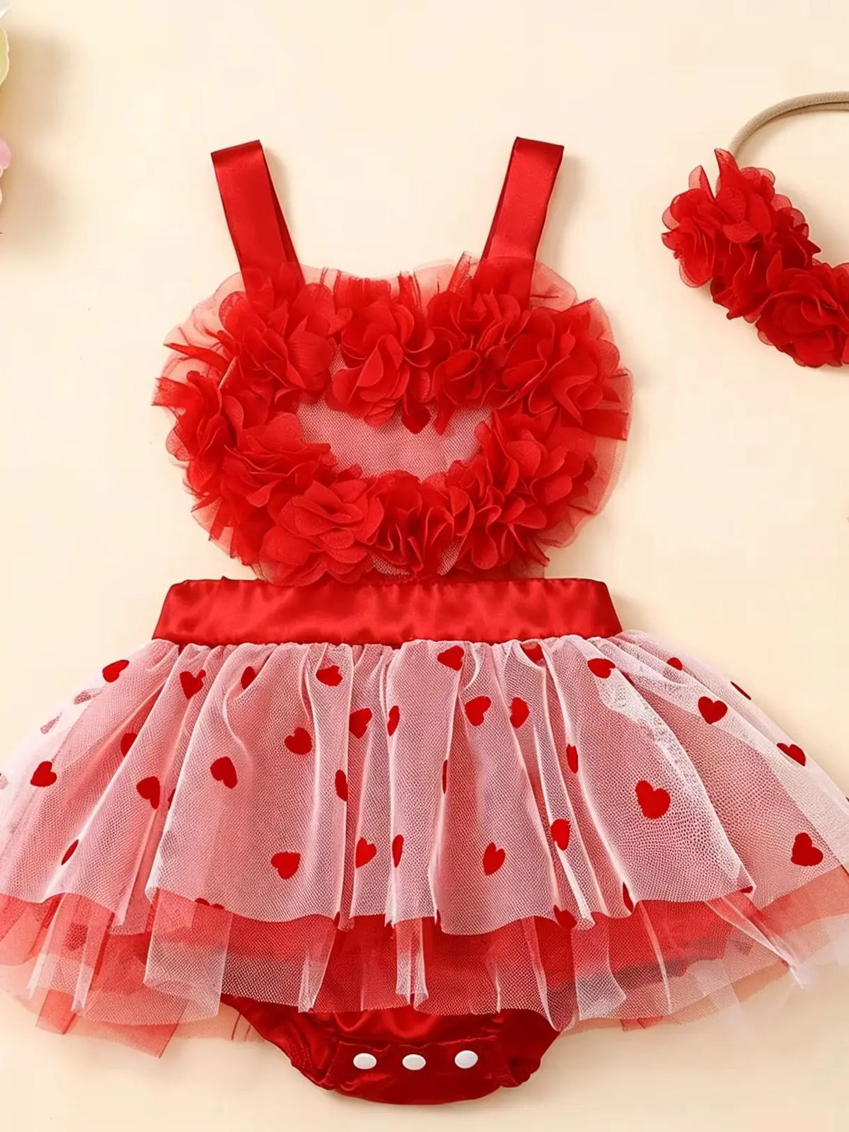 Baby Girls Backless Lace Design Jumpsuit Party Dress
