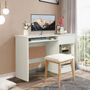 Adjustable Wooden White Computer Desk with Drawers childrensterritory