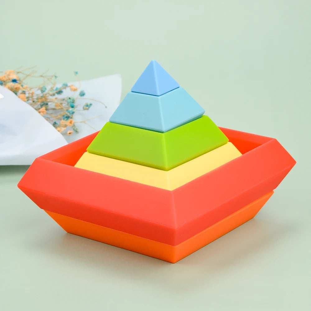 IQ-Enhanced Kids Silicone Building Block Toys