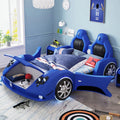 Luxurious Sports Car Design: Leather Bed for Kids childrensterritory
