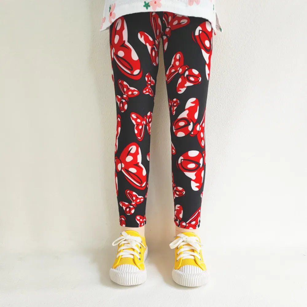 Kids Girl Floral Print Slim Fit Leggings/Trousers childrensterritory