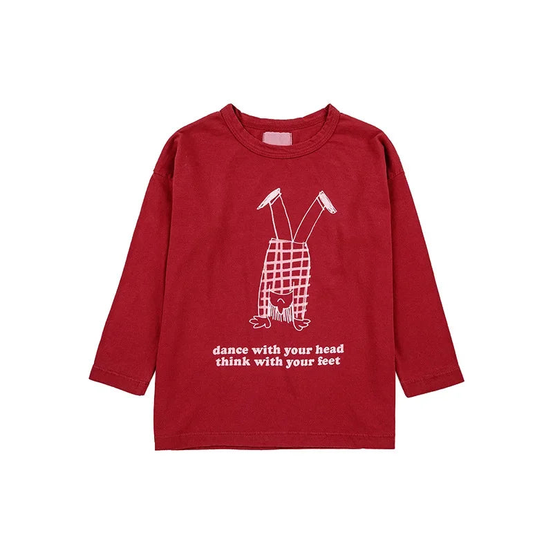 Kids Boys and Girls Trendy Long Sleeve Cool Cartoon Tops childrensterritory