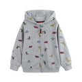 Dinosaurs Print Little Boys Zip-Up Cotton Hoodies childrensterritory