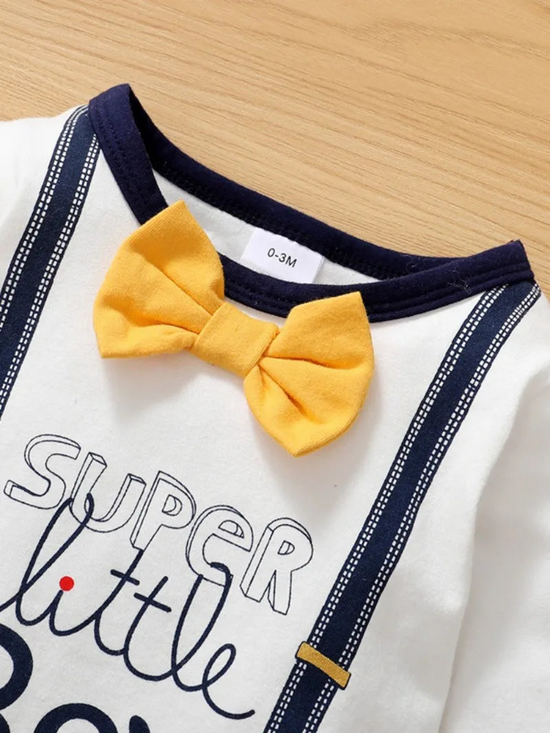 Short Sleeve Printed Baby Boy Romper