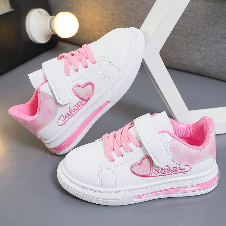Kids Girls Love Embroidery Stylish Sports Shoes/Sneakers childrensterritory