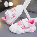 Kids Girls Love Embroidery Stylish Sports Shoes/Sneakers childrensterritory