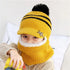 Kids Warm Knitted Plus Fleece Beanie with Face Cover childrensterritory