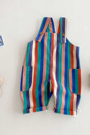 Toddler Boys and Girls Polka Dot and Striped Design Jumpsuits childrensterritory