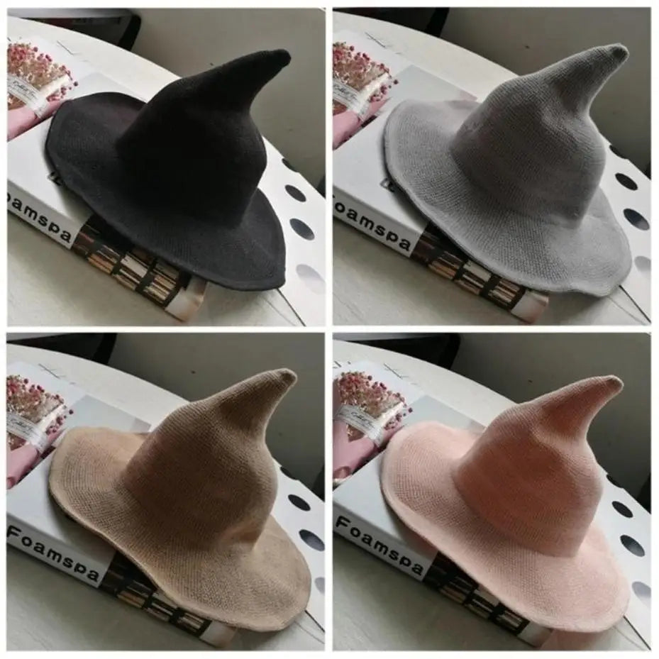 Halloween wool Knit witch hat/Fancy Dress Hat