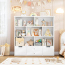Kids Bookcase and Toy Organizers with Hidden Wheels childrensterritory