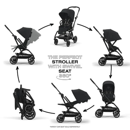 Car Seat-Compatible Rotatable Infant Stroller childrensterritory