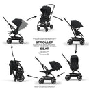 Car Seat-Compatible Rotatable Infant Stroller childrensterritory