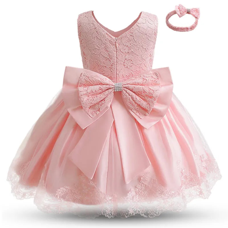 Baby Girls Princess Dress with Beadings for Christening childrensterritory