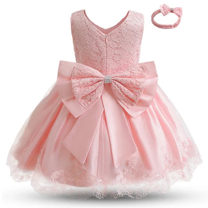 Baby Girls Princess Dress with Beadings for Christening childrensterritory
