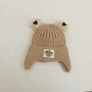 Cartoon Bear Ear Protection Knitted Hat for Toddler Boys Girls childrensterritory