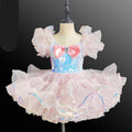 Kids Girls Sequins Tassel Modern Ballet Leotard Tutu Dresses childrensterritory