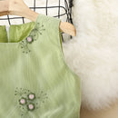 Kids Girls Elegant Embroidery Pattern Summer Party Dress