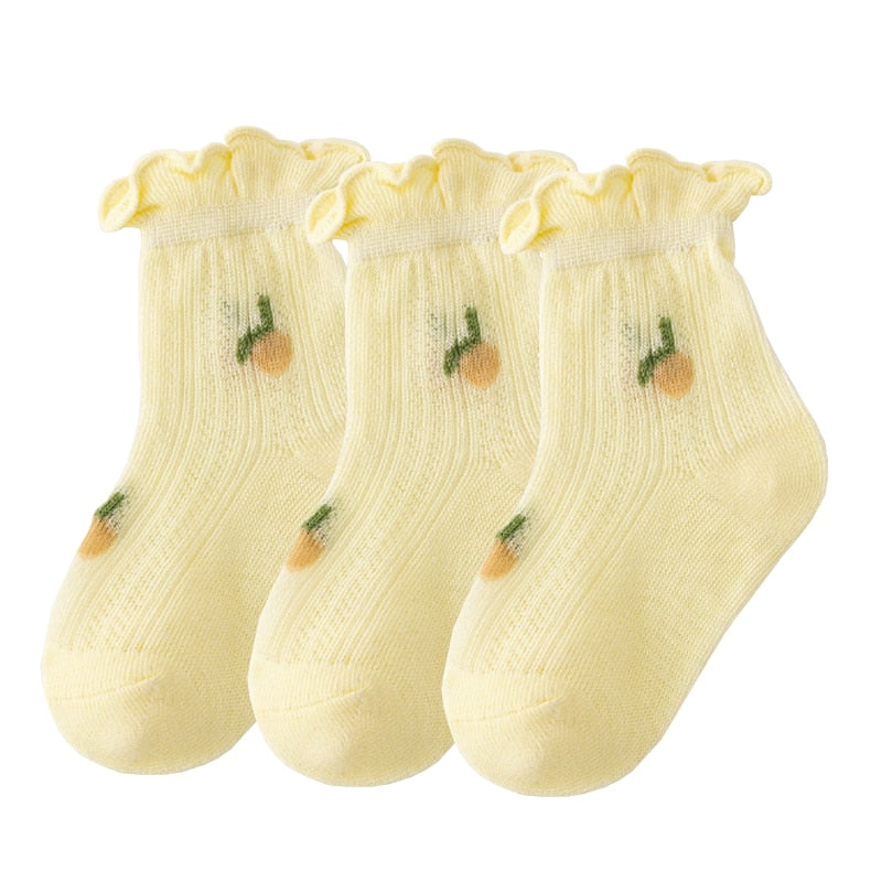 3Pair/lot New Thin Casual Baby/Toddler Summer Socks childrensterritory