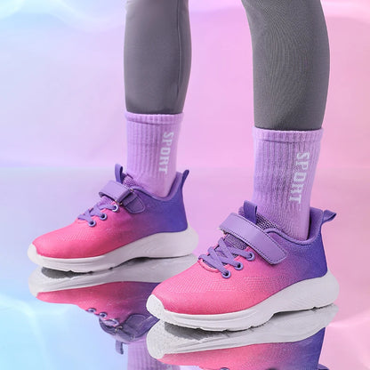 Colorful Kids Girls Casual Sneakers, Tennis Shoes childrensterritory