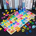 Kids Wooden Numbers Shapes Matching Montessori Toys childrensterritory