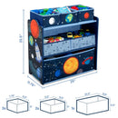 Space Adventures Design 6 Bin Kids Toy Organizer childrensterritory