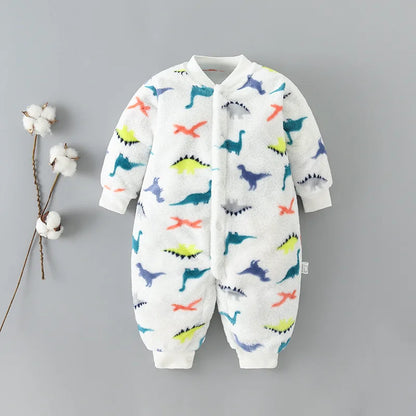 Baby Kids Long Sleeves Soft Winter Bodysuits childrensterritory