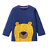 Cartoon Embroidered Kids Long Sleeves Cotton Tops childrensterritory