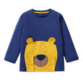 Cartoon Embroidered Kids Long Sleeves Cotton Tops childrensterritory